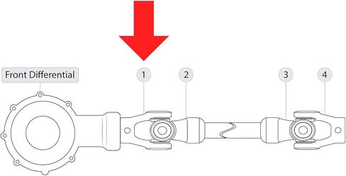 ATV UTV Parts For Front Drive Shaft Yoke for Yamaha Big Bear 400 YFM400F YFM 400F 4X4 2000-2001 Model-VN51-ZT8957 in Saudi Arabia