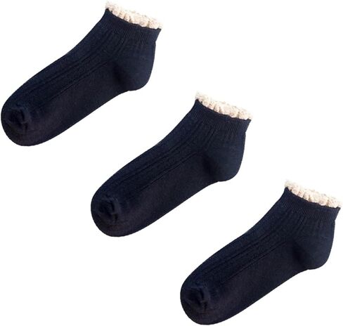 Socks For Women 9Pairs Fashion Lace Ruffles Soft Cotton Women Socks Solid Spring Summer Cute Sweet Princess Girl in Saudi Arabia