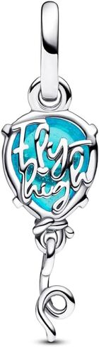 دلايات بالون أزرق لعيد الميلاد متوافقة مع أساور باندورا والقلائد والمجوهرات النسائية دلايات الخرزة 925 من الفضة الاسترليني المتدلية in Kuwait