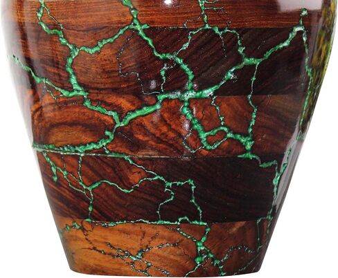 Rosewood Cremation Urn for Ashes, Wooden and Resin Urn for Human and Pet Ashes Lichtenberg Keepsake Urn Ashes lareg (Small), 1AUR-C in Saudi Arabia