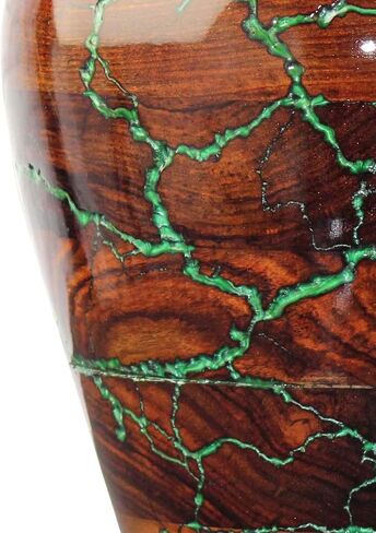 Rosewood Cremation Urn for Ashes, Wooden and Resin Urn for Human and Pet Ashes Lichtenberg Keepsake Urn Ashes lareg (Small), 1AUR-C in Saudi Arabia
