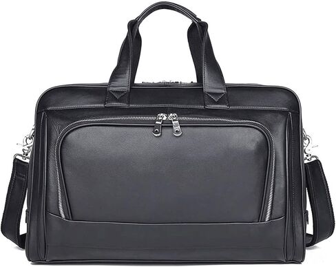 Mens Genuine Leather Laptop Briefcase Shoulder Bag Messenger Handbag Crossbody Business Computer Case Satchel School Rucksack in Kuwait