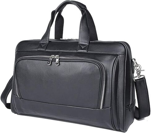 Mens Genuine Leather Laptop Briefcase Shoulder Bag Messenger Handbag Crossbody Business Computer Case Satchel School Rucksack in Kuwait