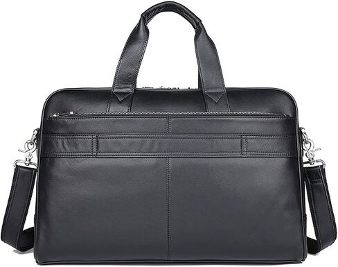 Mens Genuine Leather Laptop Briefcase Shoulder Bag Messenger Handbag Crossbody Business Computer Case Satchel School Rucksack in Kuwait