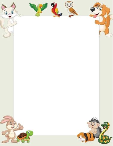 Great Papers! Stationery Letterhead, Whimsical Animal Pals, 8.5"x11", Printer Friendly, 50 Sheets (2025012) in Saudi Arabia