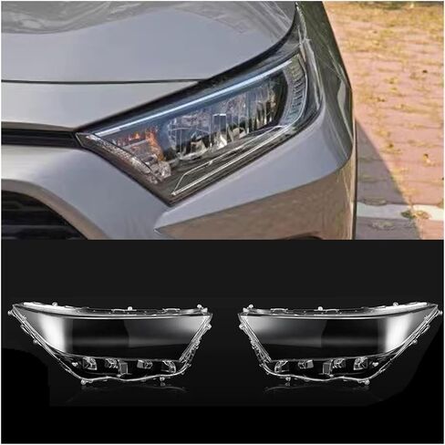 Front Headlight Lens Lampshade Compatible For RAV 4 2020 2021 2022 2023 Replace Shell Transparent Headlamp Cover Shell(Left) in Saudi Arabia
