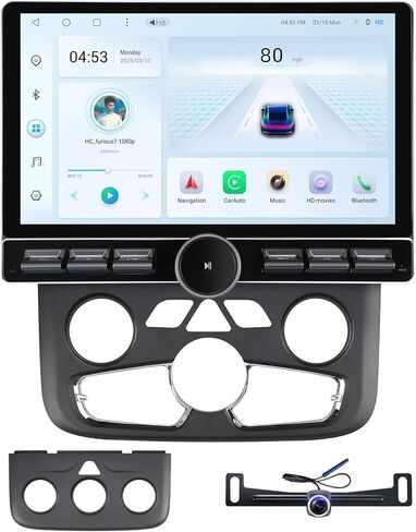 for Dodge Ram 1500 2500 3500 2013-2018 Stereo Upgrade Touch Screen Radio 9-inch Car Head Unit Wired Wireless CarPlay Android Auto GPS Navigation Type-C Fast Charger DSP Replacement (4+64GB) in Saudi Arabia