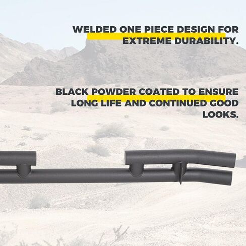 KUAFU Rear Dual Tube bumper Compatible with 1997-2006 Jeep Wrangler TJ 1986-1996 YJ Steel Textured Black in Saudi Arabia