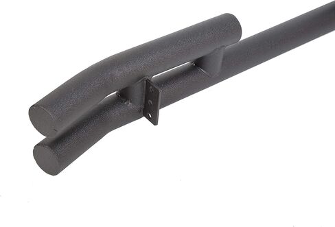 KUAFU Rear Dual Tube bumper Compatible with 1997-2006 Jeep Wrangler TJ 1986-1996 YJ Steel Textured Black in Saudi Arabia