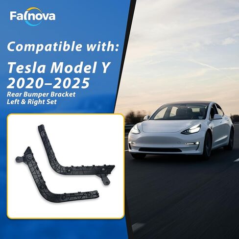 متوافق مع دعامة المصد الخلفي من طراز Tesla Model Y، استبدال حاملات الرفارف اليسرى واليمنى، OEM Fit 1494043-00-A 1494044-00-A، بلاستيك ABS متين in Kuwait