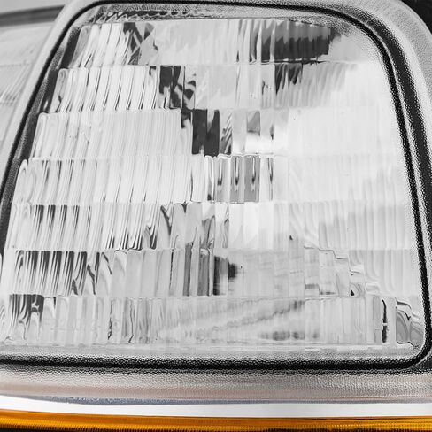 AKKON - Fits 1998-2000 Ford Ranger Chrome Headlights w/Corner Lamp Amber Signal Pair Driver+Passenger 98 99 00 in Saudi Arabia