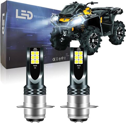 P15D H6 H6M ATV motorcycle fog lamp Bulbs Compatible for Yamaha Kodiak 400 2000-2004 Yamaha Kodiak 450 2003-2005 Bulbs,H6 Light Bulbs, 6000K White 55W H6M Light Bulbs, Plug and Play, 2-Pack in Kuwait
