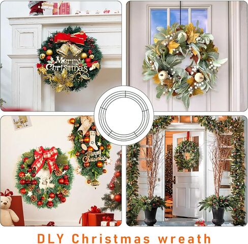 12 Pack 12 Inch Metal Wreath Frames/Form/Ring for DIY Christmas, New Year,Wedding,Party Decorations & Crafts in Kuwait