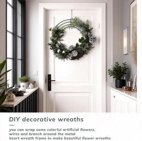 12 Pack 12 Inch Metal Wreath Frames/Form/Ring for DIY Christmas, New Year,Wedding,Party Decorations & Crafts in Kuwait