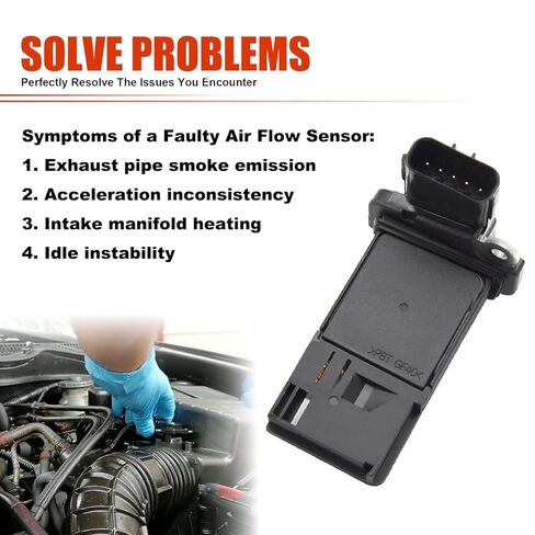 37980-RNA-A01 مستشعر تدفق الهواء الشامل MAF مناسب لـ Acura MDX 07-13، ILX 13-14، RDX TL، Odyssey 07-14، Honda Accord 03-14، Pilot Ridgeline Civic استبدال 37980-RAD-L11 MAF0033 in Kuwait