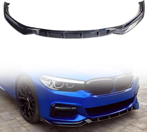 الجبهة الشفاه الفاصل لامع أسود صالح لسيارات BMW G30 5 Series 2017 2018 2019 2020 متر الرياضة الوفير فقط سبويلر طقم الجسم 4 قطعة in Saudi Arabia