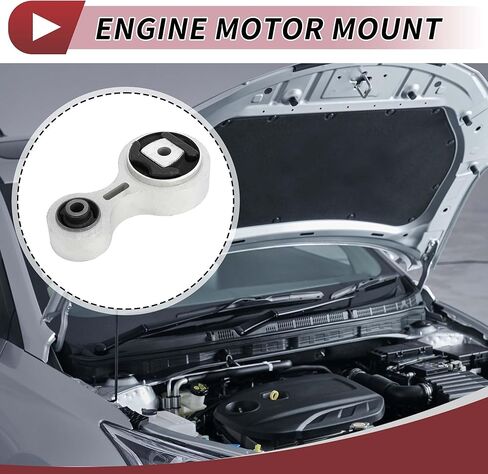 1 Pc Engine Motor Mount for Ford Focus 2006-2009 Rear Engine Mounting Silver Tone Black Metal in Saudi Arabia