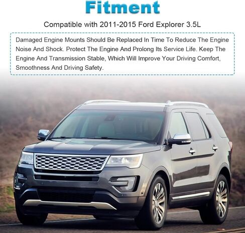 JDMON 1 قطعة استبدال دعامة عزم الدوران الخلفي لمحرك 2011-2015 Ford Explorer 3.5L متوافق مع A5635، DB536P082AB in Saudi Arabia