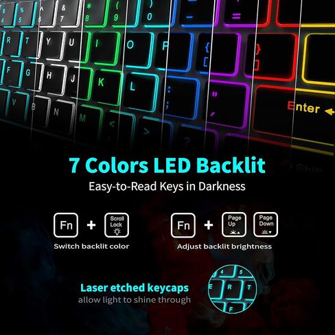 لوحة مفاتيح وماوس لاسلكيين، تصميم مضغوط مريح ورفيع للغاية، لوحة مفاتيح USB صامتة لاسلكية 2.4 جيجا هرتز وماوس لنظام التشغيل Windows، Mac OS، الكمبيوتر، سطح المكتب، الكمبيوتر الشخصي، الكمبيوتر المحمول - أخضر أبيض in Kuwait