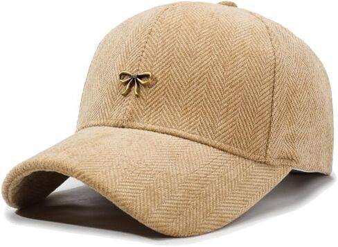 Molodo Corduroy Baseball Cap for Women Chic Bow Tie Headwear Trucker Hats Outdoor in Saudi Arabia