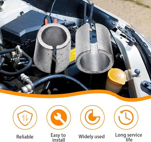 Car Battery Post Terminal Shims, 3 Pairs Lead Vehicle Battery Terminal Converter Adapter Sleeves, Automotive Positive & Negative Posts Shim, Universal for SUV Sedan Truck in Saudi Arabia