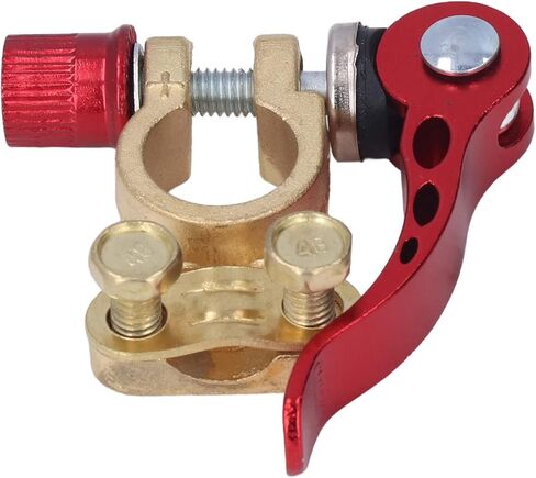 Battery Terminal Connectors 2PCS 4 Way Quick Release Disconnect Heavy Duty Brass Positive Negative for Automotive Marine RV Boat in Kuwait