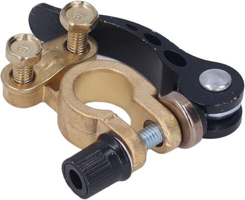 Battery Terminal Connectors 2PCS 4 Way Quick Release Disconnect Heavy Duty Brass Positive Negative for Automotive Marine RV Boat in Kuwait