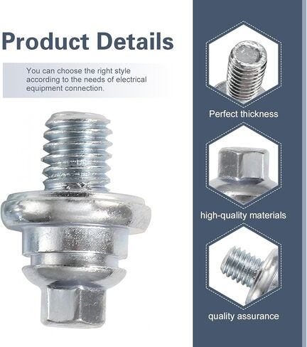 2PCS Side Battery Terminal Bolts, 3/8''-16 Standard Post Extender Short Stud, Battery Side Terminal Screws, Vehicle Battery Cable Stud Connector Replacement for GM Post, Car Accessories in Saudi Arabia