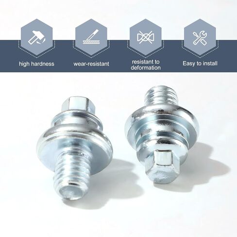 2PCS Side Battery Terminal Bolts, 3/8''-16 Standard Post Extender Short Stud, Battery Side Terminal Screws, Vehicle Battery Cable Stud Connector Replacement for GM Post, Car Accessories in Saudi Arabia