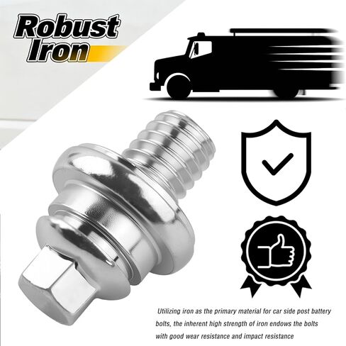 4PCS 3/8"-16 Short Car Side Post Battery Terminal Bolts,Sturdy Car Side Battery Terminal Bolt Compatible with Saturn Chevrolet,Professional Cars Sides Post Batteries Bolts in Saudi Arabia
