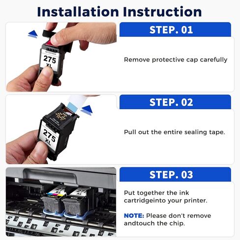 خراطيش حبر MEGAIN 275XL 276XL بديلة Cannon PG-275 275 XL وCL-276 276 XL خرطوشة حبر متوافقة مع طابعات Canon PIXMA TR4700 TR4720 TS3700 TS3722 TS3500 TS3522 (لون واحد) in Kuwait
