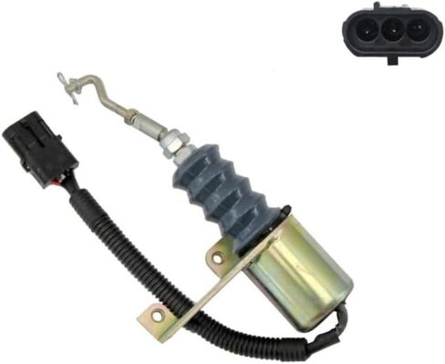 الملف اللولبي الجديد لإيقاف الوقود لتطبيقات Deutz / Bosch 12 فولت ضفيرة على اليد اليسرى للتركيب المستمر 3 محطة يستبدل: 3932017، SA-3742-12، 3974947 in Kuwait