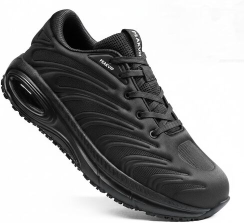 Non-Slip Waterproof Work Shoes for Men | Slip Resistant Safety Chef Shoes for Kitchen & Restaurant | Lightweight Comfortable Food Service Shoes for Standing All Day in Saudi Arabia