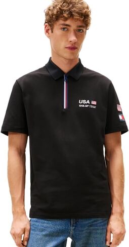 قميص تومي هيلفيغر للرجال US Sail GP Team Team Pique Performance Polo in Saudi Arabia