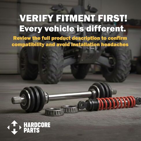 Hardcore Parts Front Left & Right CV Axles, Fit Polaris Ranger 1000 / XP/Crew 2022-2025 in Saudi Arabia