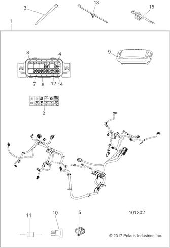 Polaris 2413941 HARNESS-CHASSIS ACE ETC PS Part in Saudi Arabia