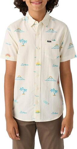 O'NEILL Boys Oasis Eco Short Sleeve Button-Up Shirt, Comfortable & Stylish - Perfect Casual Wear in Saudi Arabia