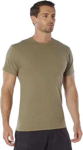 Rothco 22647 Heavyweight T-Shirt Size : S,Color : AR 670-1 Coyote Brown in Saudi Arabia
