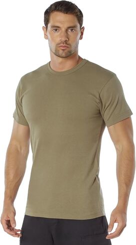 Rothco 22647 Heavyweight T-Shirt Size : S,Color : AR 670-1 Coyote Brown in Saudi Arabia