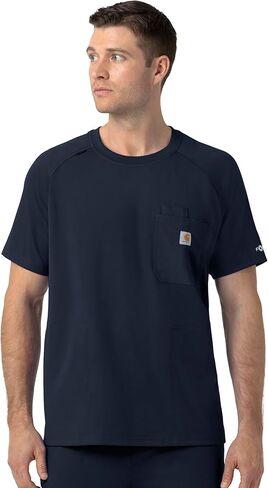Carhartt Force Cross-Flex Scrubs for Knit Men, Crew Neck Scrub Tops in Saudi Arabia