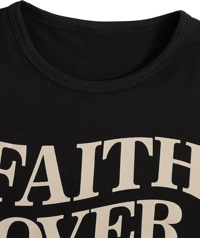 WDIRARA Boy's Letter Graphic Tees Crew Neck Short Sleeve T Shirts Streetwear Tops in Saudi Arabia