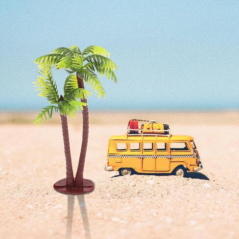Miniature Palm Trees, 5 Pcs Plastic Coconut Tree Cake Topper, Small Fake Tropical Plants for Aquarium Decor, Fairy Garden and DIY Craft Projects in Saudi Arabia