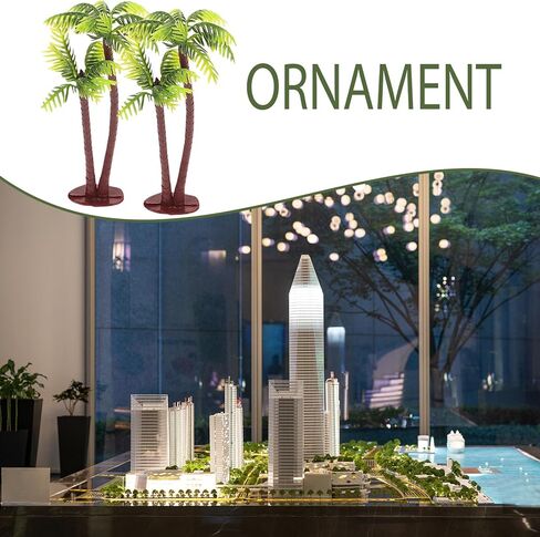 Miniature Palm Trees, 5 Pcs Plastic Coconut Tree Cake Topper, Small Fake Tropical Plants for Aquarium Decor, Fairy Garden and DIY Craft Projects in Saudi Arabia