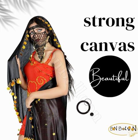 1 Pcs Large Egyptian Handmade Belly Dance Baladi Saidi Professional Malaya Leff Melaya Laff Iskandarani With Sequins Designs On Each Corner With Gold Sequins in Saudi Arabia