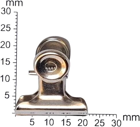 LLY مشابك معدنية صغيرة بمفصلات 50 قطعة مع صندوق - 21.5 مم × 22.6 مم، 3 ألوان مختلطة (ذهبي، فضي، مضاد للفضي)، مشابك ورق معدنية للمكتب، الصور، الحرف الورقية، سجل القصاصات، ديكورات DIY in Kuwait