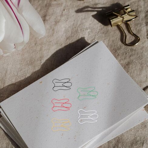 Tooth Shaped Clips 60Pcs Metal Paper Clips Dental Design Bookmarks Memo Note Document Organizing for School Office Supplies in Saudi Arabia