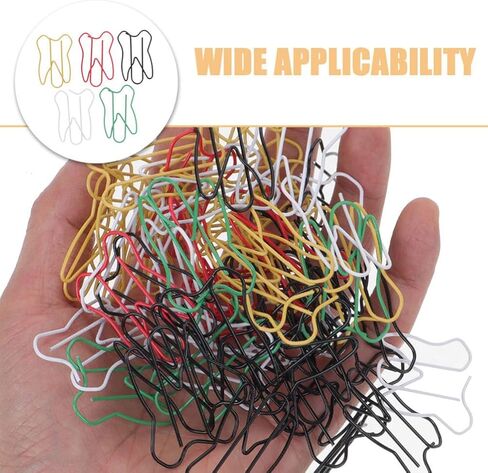 Tooth Shaped Clips 60Pcs Metal Paper Clips Dental Design Bookmarks Memo Note Document Organizing for School Office Supplies in Saudi Arabia