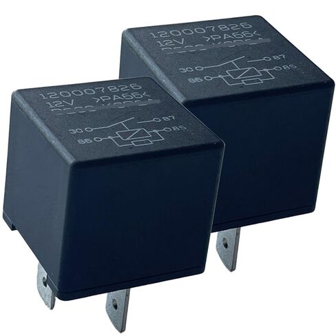 2PCS 120007826 12V 4-Pin NO Relay 40A Compatible with Opel/Vauxhall Corsa E 2015-2019 Engine Bay Fuse Box Cross Ref 0 332 019 166 / MAHLE MR84 in Saudi Arabia