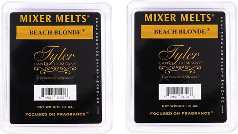 Tyler Candle Company Beach Blonde 1.9 Ounce Scented Mixer Wax Melt Cubes for Tart Burner, Pack of 2 in Saudi Arabia