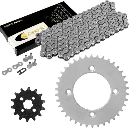 Caltric Drive Chain and Sprockets Compatible with Honda CRF110F 2013-2024/40530-KYK-911 41201-KYK-910 23801-KWW-740 520 Pitch 86 Links in Saudi Arabia